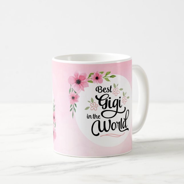 Best Gigi in the World Flower Mug (Front Right)