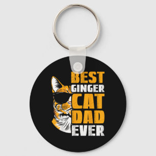 Best Ginger Cat Dad Ever Cat Lover Key Ring