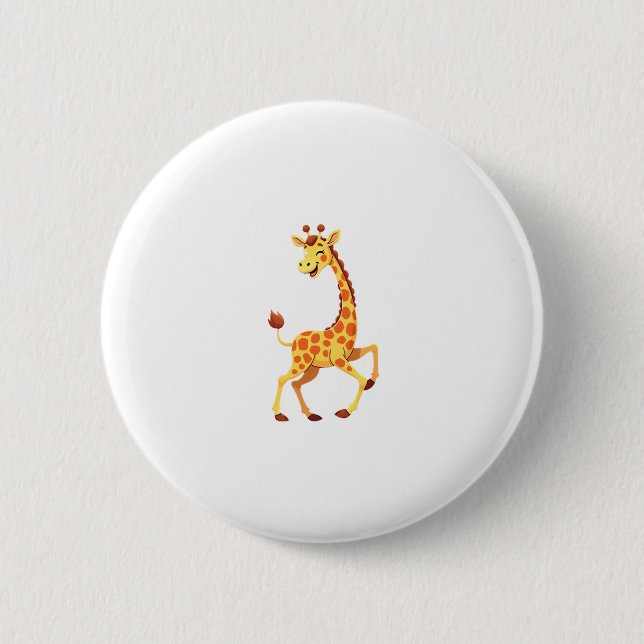 Best Giraffe Art For Men Women Adult Giraffe Print 6 Cm Round Badge (Front)