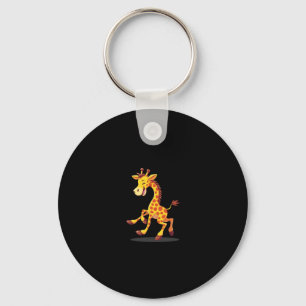 Best Giraffe Art For Men Women Adult Giraffe Print Key Ring