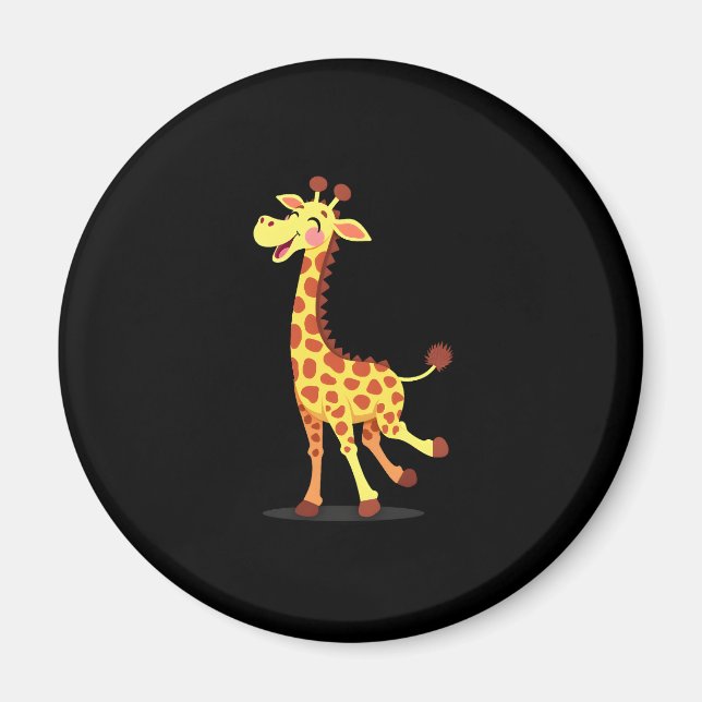 Best Giraffe Art For Men Women Adult Giraffe Print Magnet (Front)