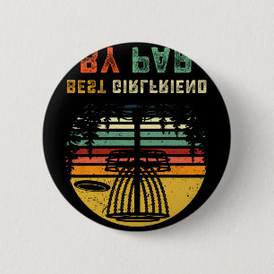 Best Girlfriend Disc Golf Gf Frisbees Disc Golfer 6 Cm Round Badge
