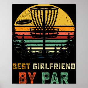 Best Girlfriend Disc Golf Gf Frisbees Disc Golfer Poster