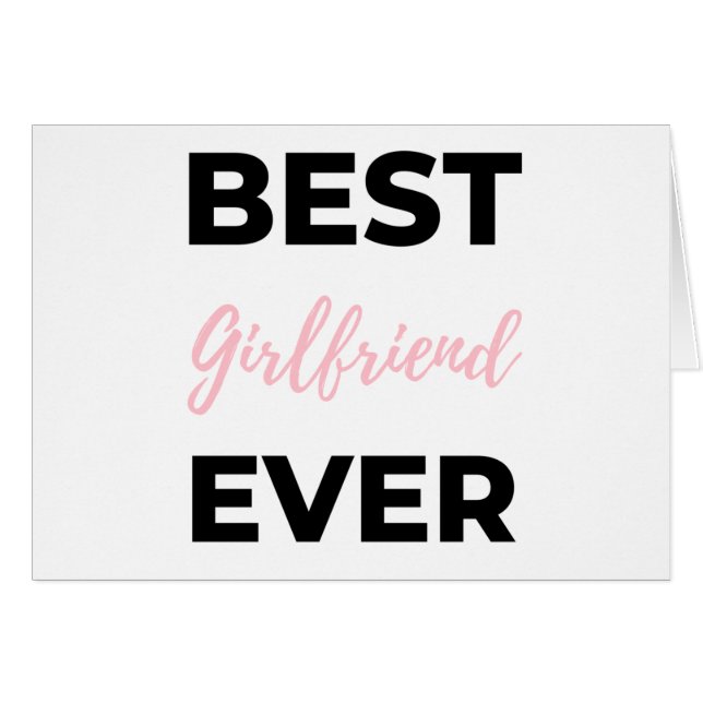 Best Girlfriend Ever Black (Front Horizontal)