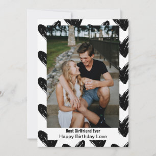 Best Girlfriend Ever Happy Birthday Love Photo  Holiday Card