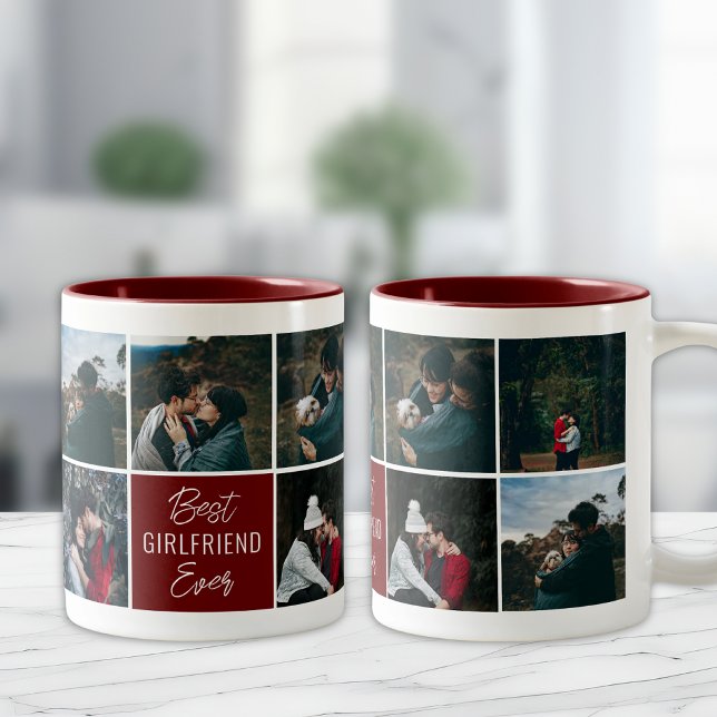 Best Girlfriend Ever Personalised Photo Coffee Mug (Creator Uploaded)