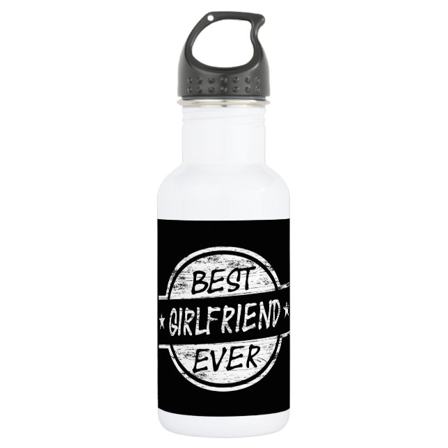Best Girlfriend Ever White 532 Ml Water Bottle (Front)