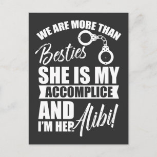 Best Girlfriends Bachelorette Besties Accomplice G Postcard