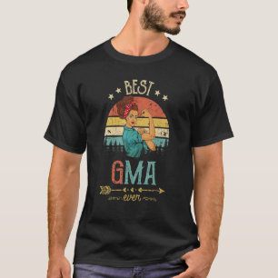Best Gma Ever Women Rosie Vintage Retro Decor Gran T-Shirt