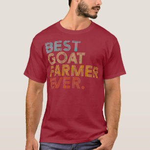 Best Goat Farmer Ever Retro I Vintage Farming T-Shirt