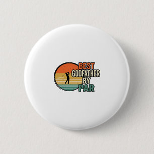 Best Godfather by Par Vintage Golf Vector Design_1 6 Cm Round Badge
