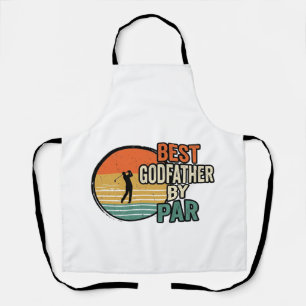 Best Godfather by Par Vintage Golf Vector Design_1 Apron