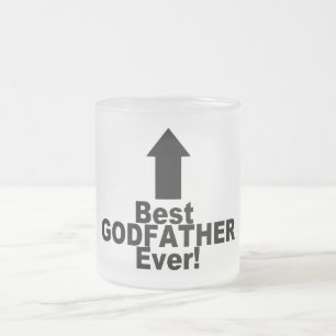 Best Godfather Ever Frosted Glass Coffee Mug