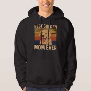 Best Golden Mom Ever Quote For A Golden Retriever  Hoodie