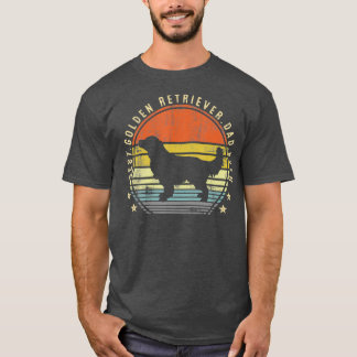 Best Golden Retriever Dad Ever Daddy Gifts Dog T-Shirt