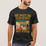 Best Golden Retriever Dad Ever Retro Father Day T-Shirt<br><div class="desc">Best Golden Retriever Dad Ever Retro Father Day Gift Shirt</div>