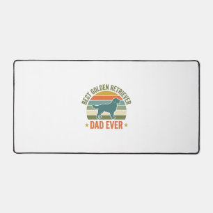 Best Golden Retriever Dad Ever Vintage Dog Shirt_1 Desk Mat