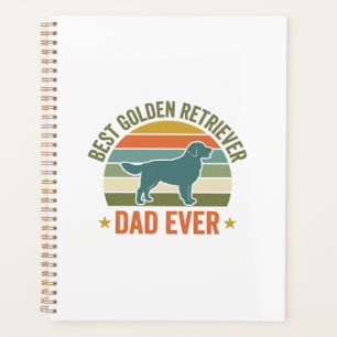 Best Golden Retriever Dad Ever Vintage Dog Shirt_1 Planner