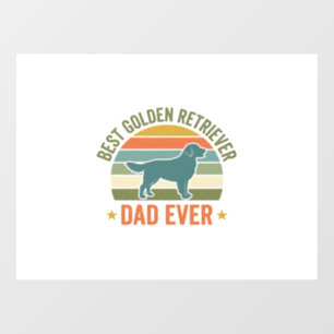 Best Golden Retriever Dad Ever Vintage Dog Shirt_1 Window Cling