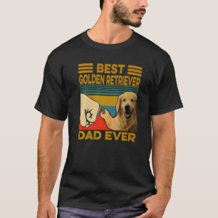 Best Golden Retriever Dad Ever Vintage Retro Dog T-Shirt
