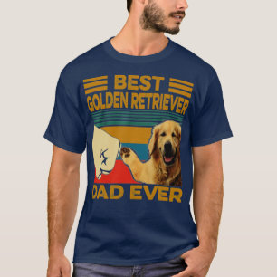 Best Golden Retriever Dad Ever Vintage T-Shirt
