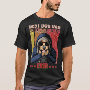 Best Golden Retriever Dog Dad Life Vintage Fathers T-Shirt