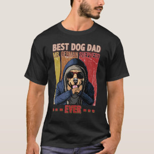 Best Golden Retriever Dog Dad Life Vintage Fathers T-Shirt