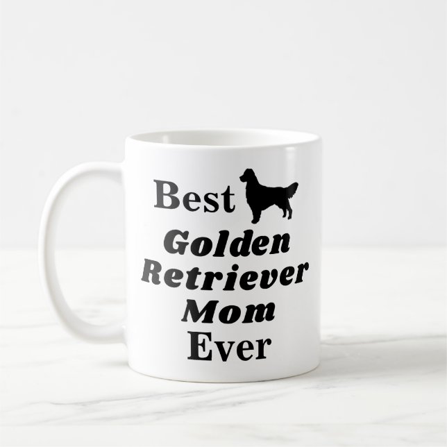 Best Golden Retriever Mum Ever Coffee Mug (Left)