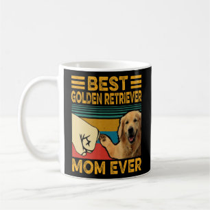 Best Golden Retriever Mum Ever Retro Vintage Funny Coffee Mug