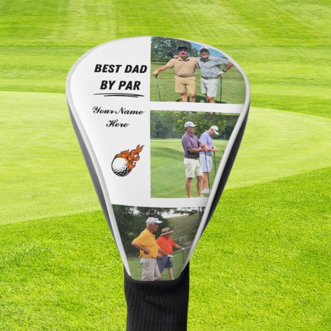 Best Golf Gifts For Dad Personalised Photo & Name  Golf Head Cover (Creator Uploaded)
