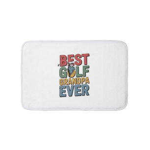 Best Golf Grandpa Ever Bath Mat