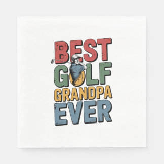 Best Golf Grandpa Ever Napkin