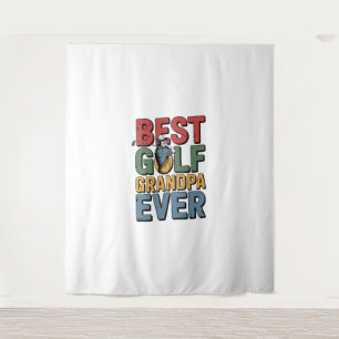 Best Golf Grandpa Ever Tapestry
