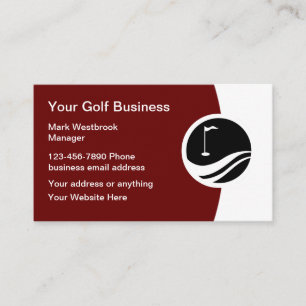 Best Golf Logo Business Cards