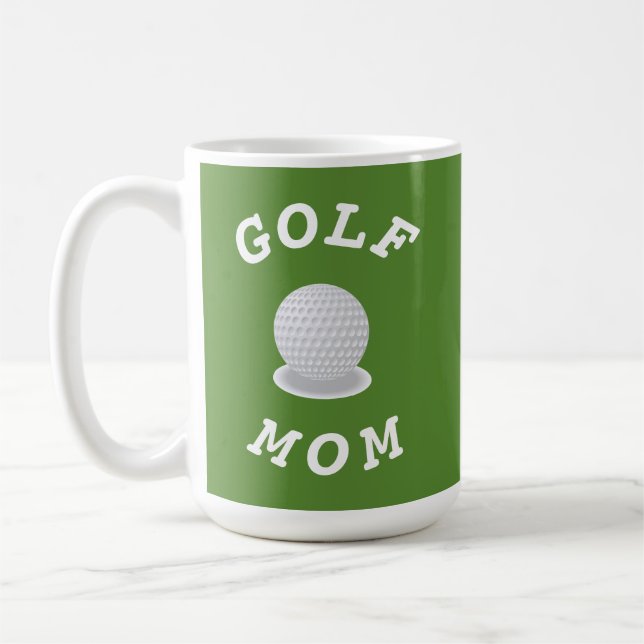 Best "GOLF MOM" Ever! Mother's Day Coffee Mug (Left)