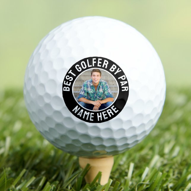 Best Golfer By Par Custom Golf Balls (Create your Own Photo Golf Balls )