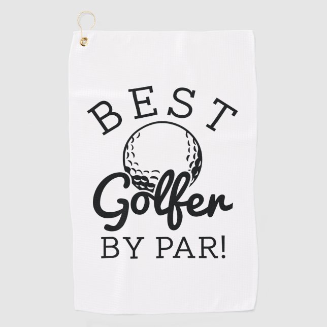Best Golfer By Par Golf Towel (Front)