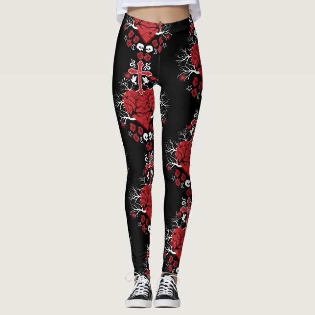 Best Gothic Gift Accessories Leggings (Front)