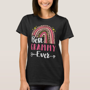 Best Grammy Ever Mother's Day Rainbow Pink Leopard T-Shirt