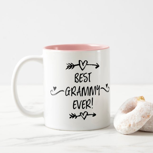 Best Grammy Ever Two-Tone Coffee Mug (With Donut)