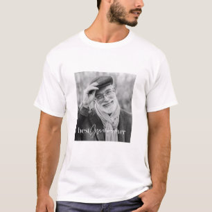 Best Grampa Ever Modern Simple Elegant Photo T-Shirt