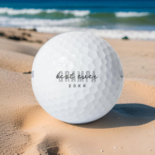 Best Grampa Ever Since 20XX Modern Simple Preppy Golf Balls