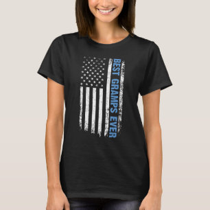 Best Gramps Ever 4th Of July American Flag USA Pat T-Shirt