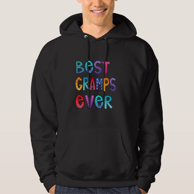 Best Gramps Ever Colourful, Papa Shirt, Dad Gift Hoodie (Front)