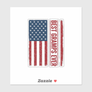 Best Gramps Ever Patriotic Flag Vector Design_1