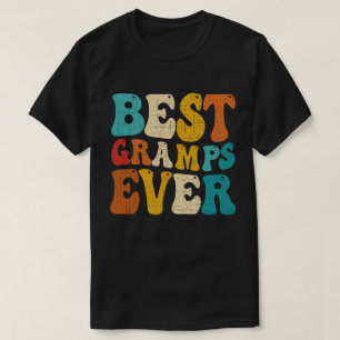 Best Gramps Ever Retro Vintage Grandad Fathers Day T-Shirt