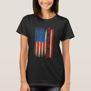 Best Grampy Ever America Flag For Men Father's Da T-Shirt