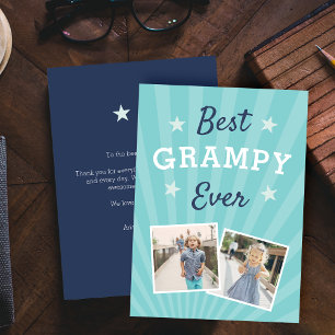 Best Grampy Ever Father's Day Flat Photo Card