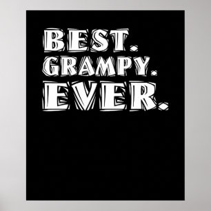 Best Grampy Ever Grandfather Poster