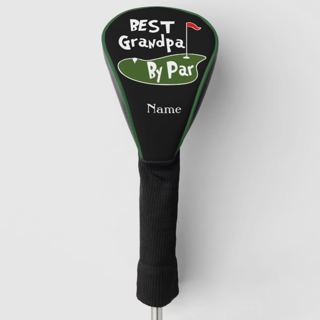 Best Grand Pa by Par for Grandfather  Golf Head Cover (Front)